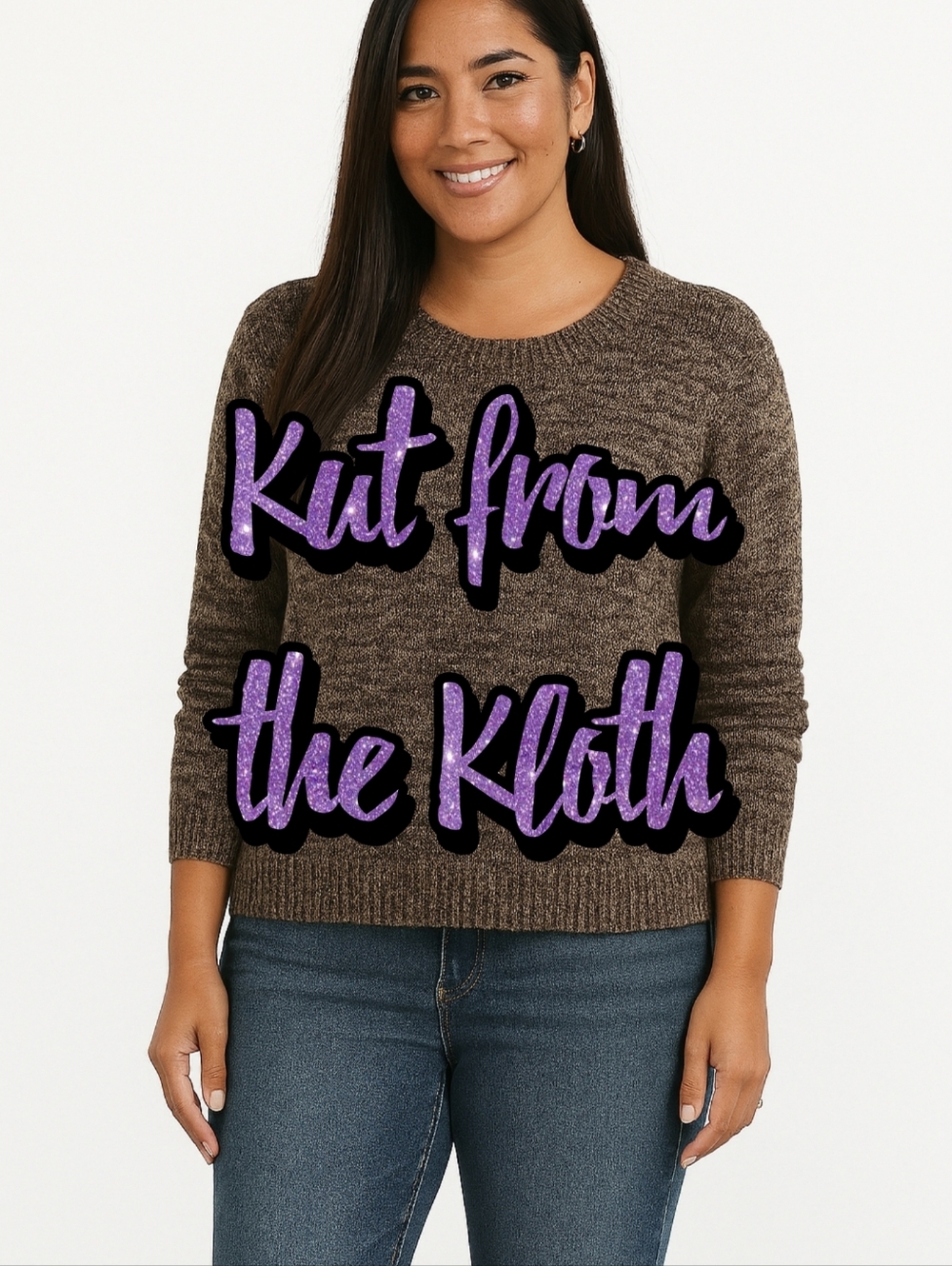 Kut from the Kloth Size L Pullover Sweater Women's Brown